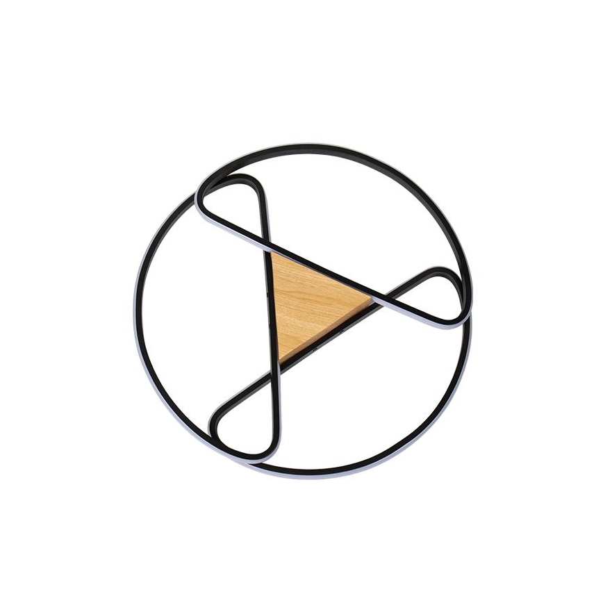 LED Dimbart takarmatur i tak 75W/230V 3000-6500K brun/svart + fjärrkontroll