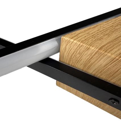 LED Dimbart takarmatur i tak 75W/230V 3000-6500K brun/svart + fjärrkontroll