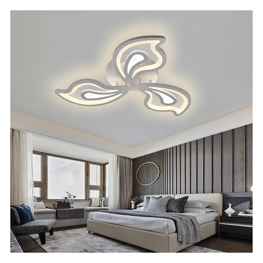 LED Dimbart takmonterat takarmatur LED/75W/230V 3000-6500K + fjärrkontroll