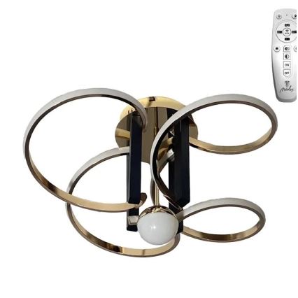 LED Dimbart takmonterat takarmatur LED/80W/230V 3000-6500K + fjärrkontroll