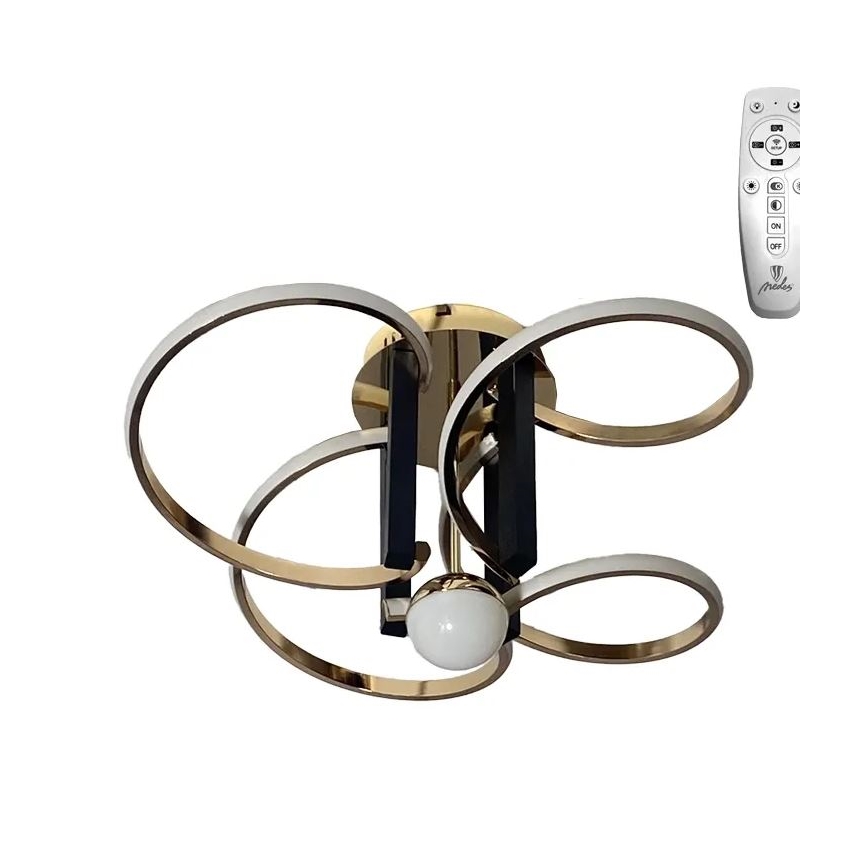 LED Dimbart takmonterat takarmatur LED/80W/230V 3000-6500K + fjärrkontroll