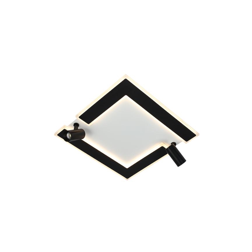 LED Dimbar taklampa LED/80W/230V 3000-6500K svart + fjärrkontroll