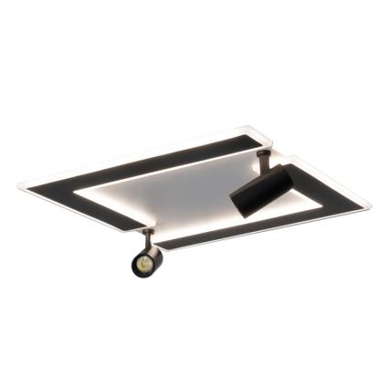 LED Dimbar taklampa LED/80W/230V 3000-6500K svart + fjärrkontroll