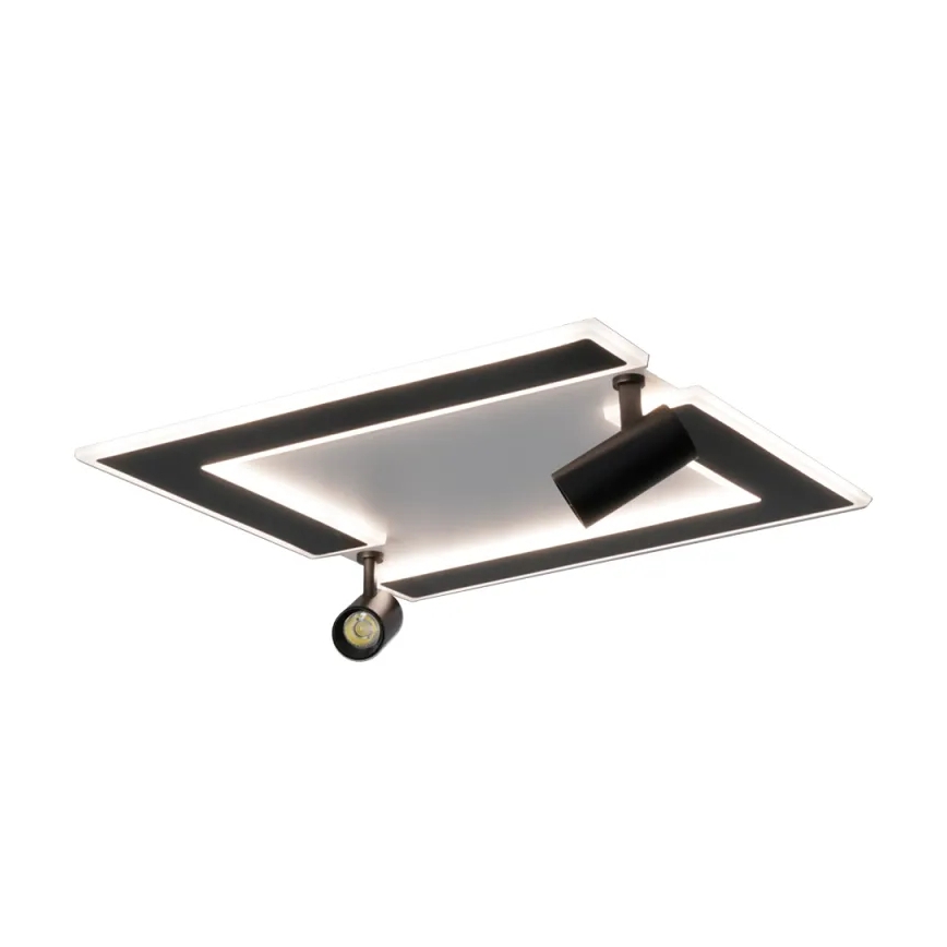 LED Dimbar taklampa LED/80W/230V 3000-6500K svart + fjärrkontroll