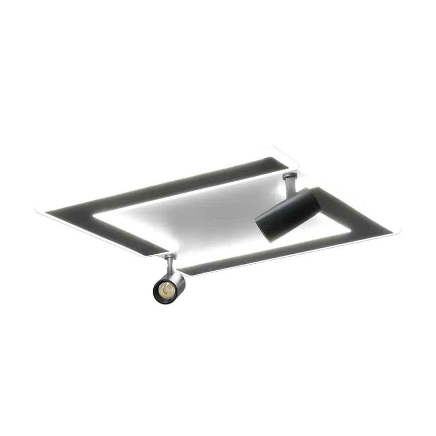 LED Dimbar taklampa LED/80W/230V 3000-6500K svart + fjärrkontroll