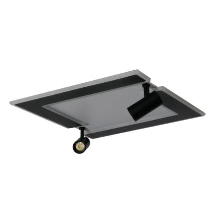 LED Dimbar taklampa LED/80W/230V 3000-6500K svart + fjärrkontroll