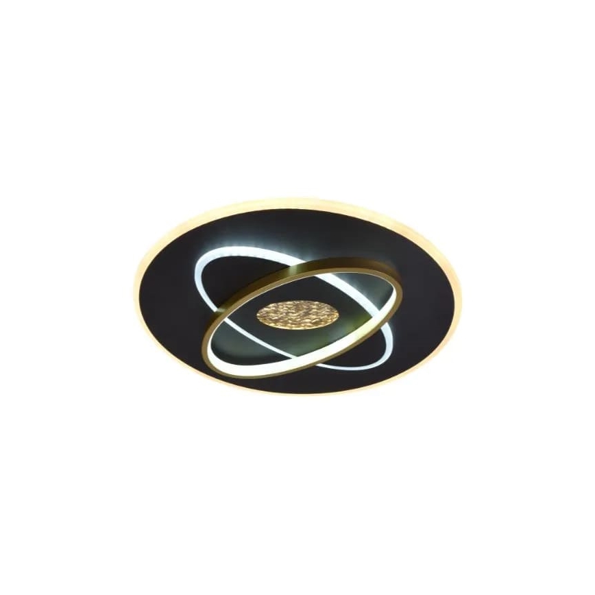 LED Dimbar taklampa LED/80W/230V 3000-6500K svart + fjärrkontroll