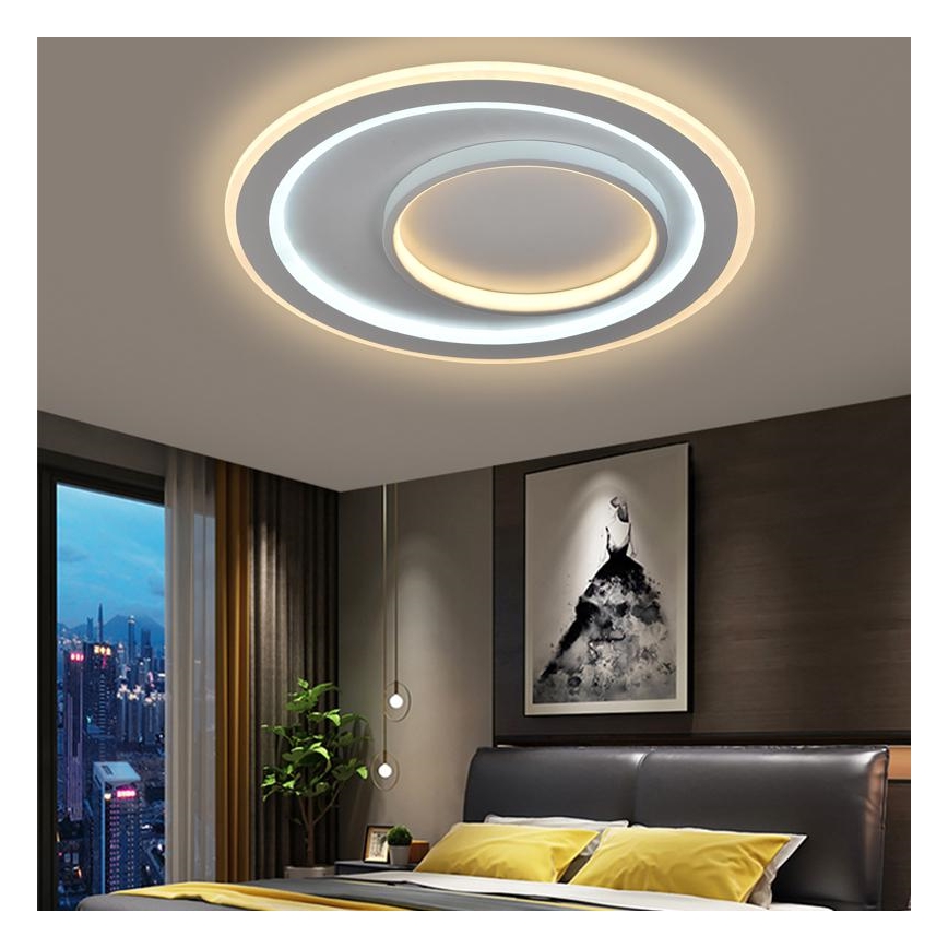 LED Dimbart takarmatur i tak 85W 230V 3000-6500K + fjärrkontroll