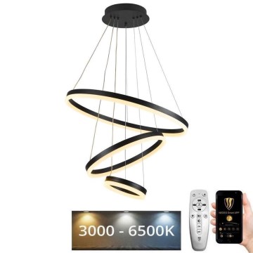 LED Dimbar taklampa LED/85W/230V 3000-6500K Ø 60 cm + fjärrkontroll