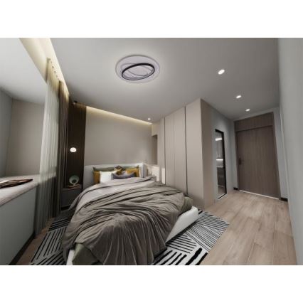 LED Dimbar taklampa LED/90W/230V 3000-6500K + fjärrkontroll