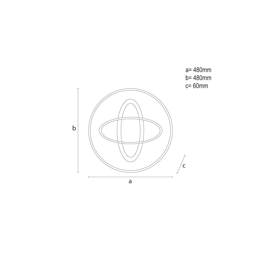LED Dimbar taklampa LED/90W/230V 3000-6500K + fjärrkontroll