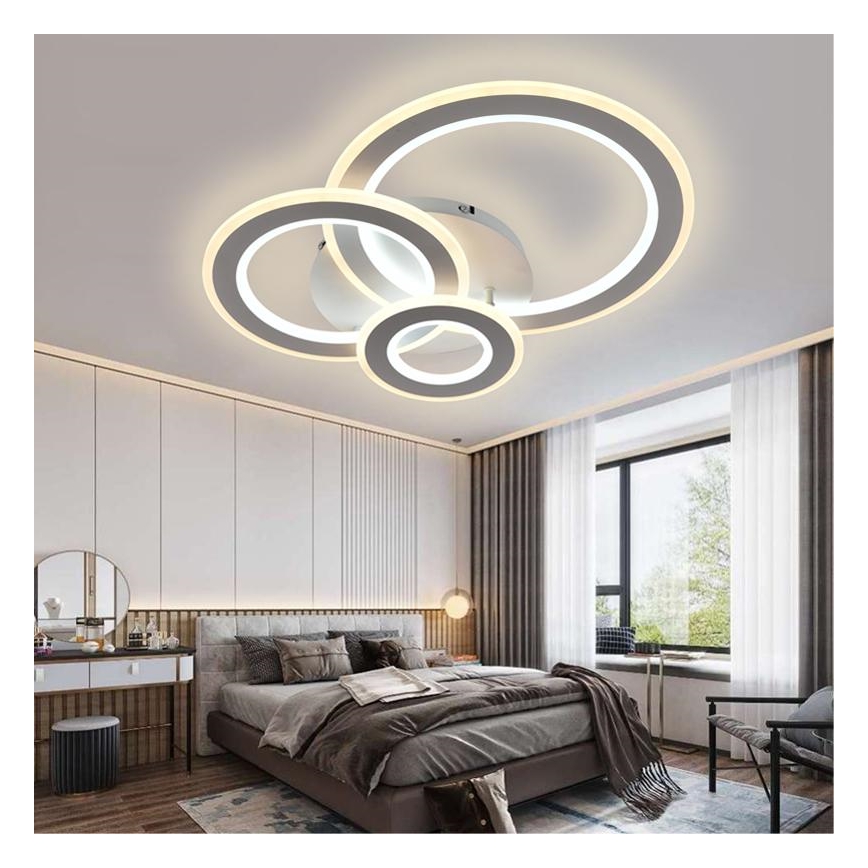 LED Dimbar taklampa LED/90W/230V 3000-6500K + fjärrkontroll