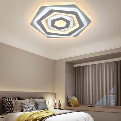 LED Dimbart takarmatur i tak 95W 230V 3000-6500K + fjärrkontroll