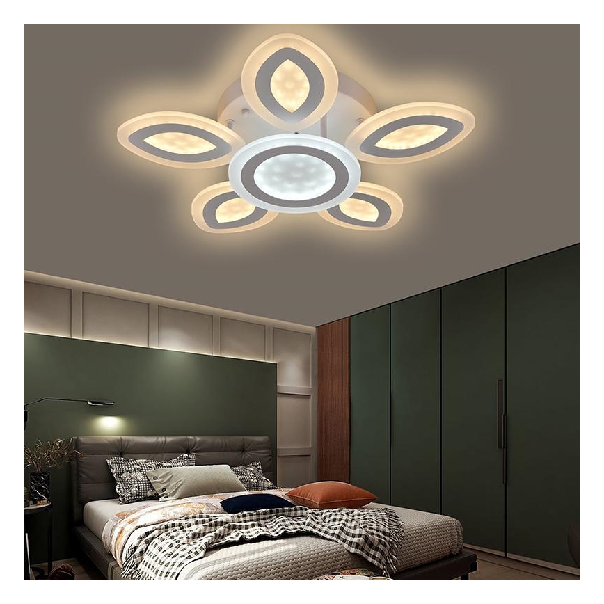 LED Dimbart Takmonterat Taklampa LED/95W/230V 3000-6500K + fjärrkontroll