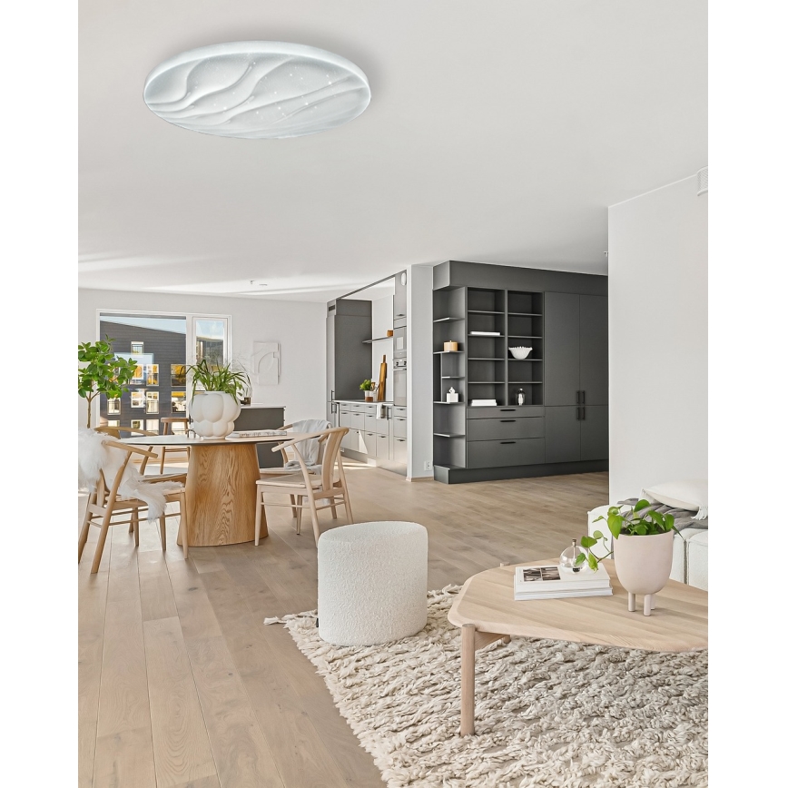 LED Dimbar taklampa LIKA LED/60W/230V 2700-6500K diameter 58 cm + fjärrkontroll