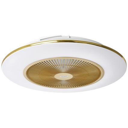LED Dimbar taklampa med fläkt ARIA LED/38W/230V 3000-6000K gold + remote control