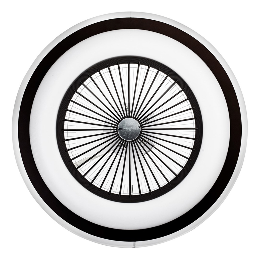 LED Dimbar taklampa med fläkt ZEPHYR LED/48W/230V 3000-6000K svart + fjärrkontroll