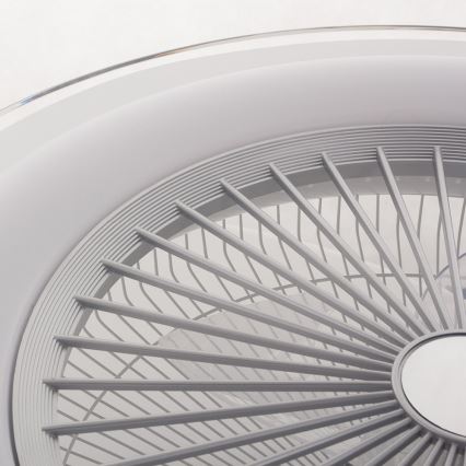 LED Dimbar taklampa med fläkt  ZONDA LED/48W/230V 3000-6000K silver + fjärrkontroll