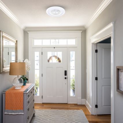 LED Dimbar taklampa med fläkt ZONDA LED/48W/230V 3000-6000K vit+ fjärrkontroll