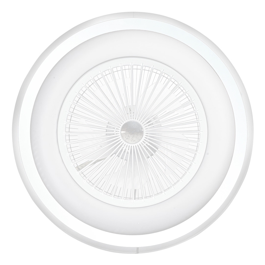 LED Dimbar taklampa med fläkt ZONDA LED/48W/230V 3000-6000K vit+ fjärrkontroll