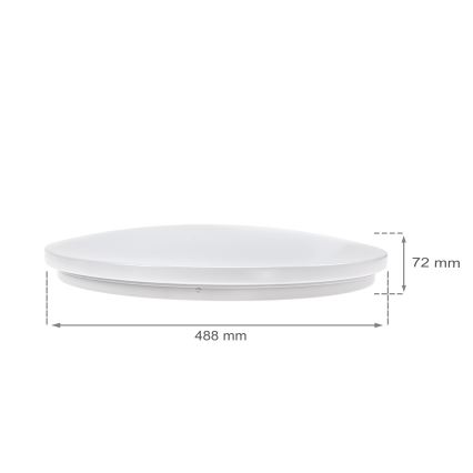 LED Dimbar taklampa NYMPHEA LED/36W/230V 2700-6500K Wi-Fi Tuya