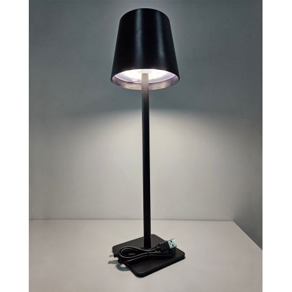 LED Dimbart Touchbordslampa LED/5W/5V USB 1200 mAh svart