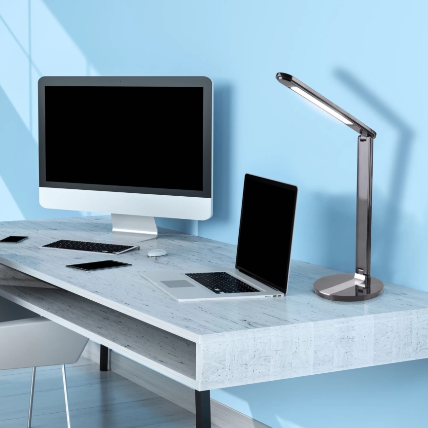 LED Dimbar touch Bordslampa SERRA LED/8W/230V svart