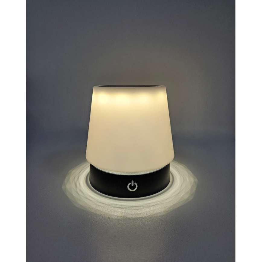 LED Dimbara Touchbordslampa LED/3W/5V USB 800 mAh vit