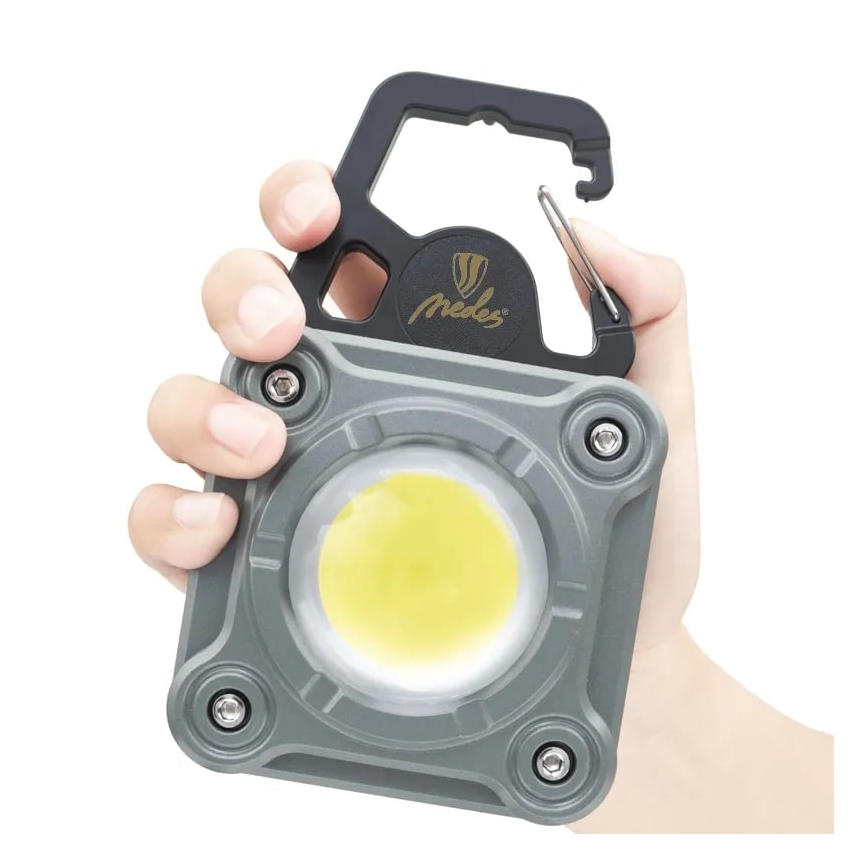 LED Dimbar uppladdningsbar arbetslampa LED/15W/5V IPX4 1000 lm 2000 mAh