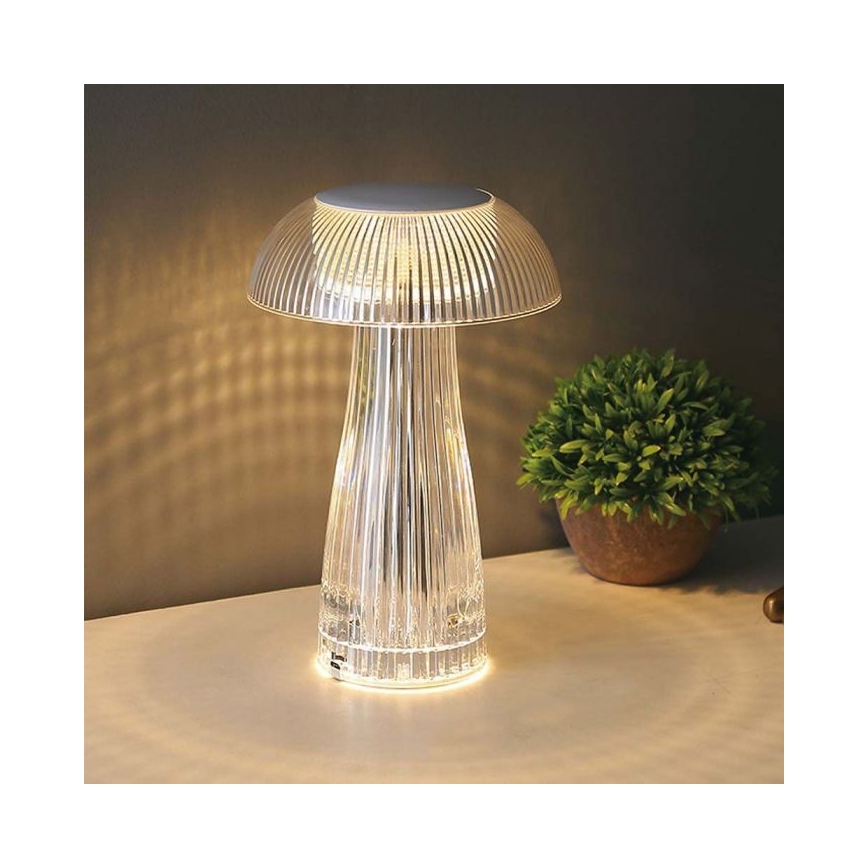 LED Dimbart uppladdningsbart touchbordslampa LED/1W/5V 3000-6000K 1800 mAh klar