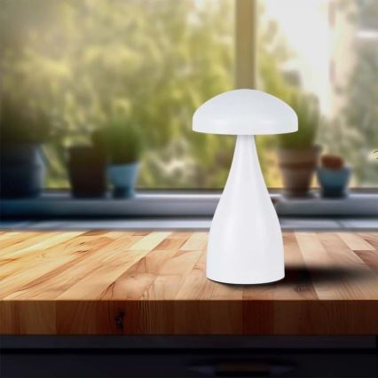 LED Dimbart uppladdningsbar touchbordslampa LED/1W/5V 3000-6000K 1800 mAh vit