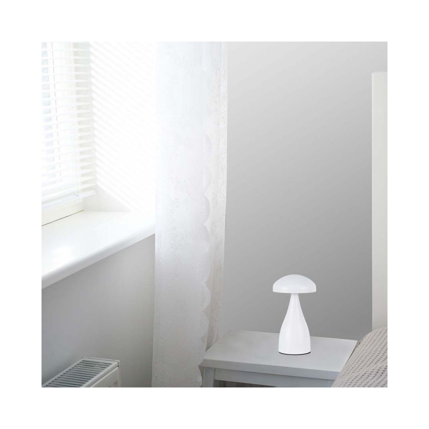 LED Dimbart uppladdningsbar touchbordslampa LED/1W/5V 3000-6000K 1800 mAh vit