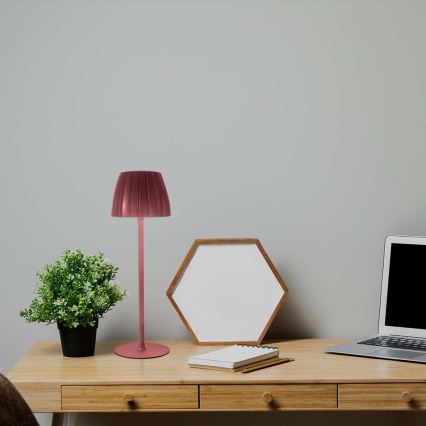 LED Dimbara uppladdningsbara touchbordslampa LED/2,7W/5V 3000/4000/6000K 1800 mAh brun