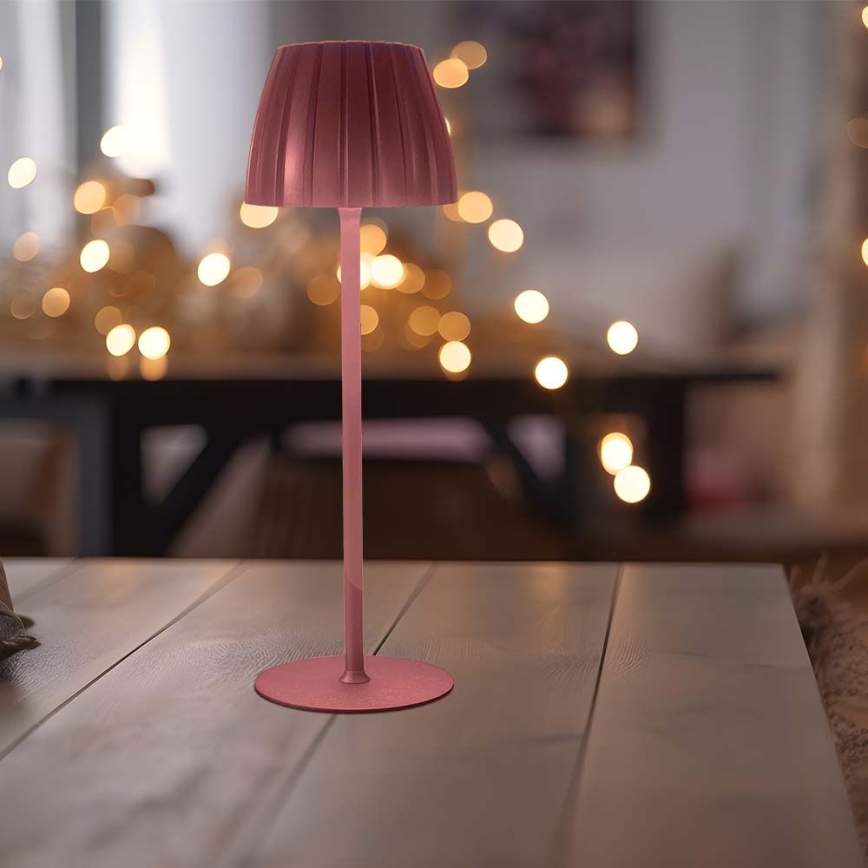 LED Dimbara uppladdningsbara touchbordslampa LED/2,7W/5V 3000/4000/6000K 1800 mAh brun