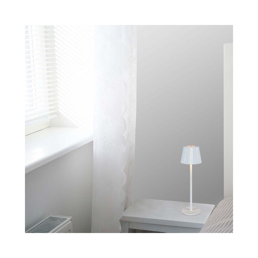 LED Dimbart uppladdningsbart touchbordslampa LED/4W/5V 3000-6000K 1800 mAh vit