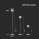 LED Dimbar uppladdningsbar golvlampa LED/4W/5V 4400 mAh 4000K IP54 vit