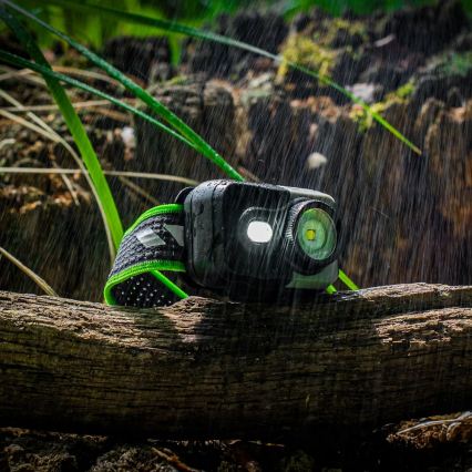 LED dimbar uppladdningsbar pannlampa LED/10W/5V/3xAAA IP66 800 lm 1000 mAh