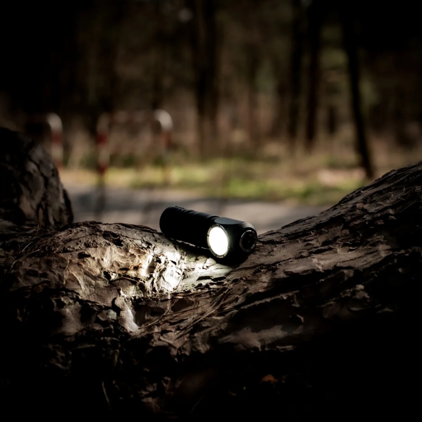 Dimbar uppladdningsbar 3-i-1 LED-pannlampa med rött ljus LED/10W/5V IP66 500 lm 800 mAh