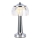 LED Dimbar uppladdningsbar touch bordslampa LED/1W/5V 3000-6000K 1800 mAh skinande krom