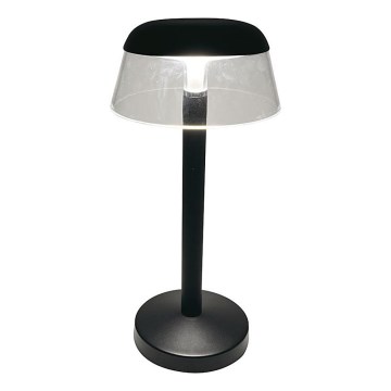 LED Dimbar uppladdningsbar touch bordslampa LED/3W/5V 3000-6000K 1800 mAh svart