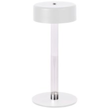 LED Dimbar uppladdningsbar touch bordslampa LED/3W/5V 3000-6000K 2400 mAh vit
