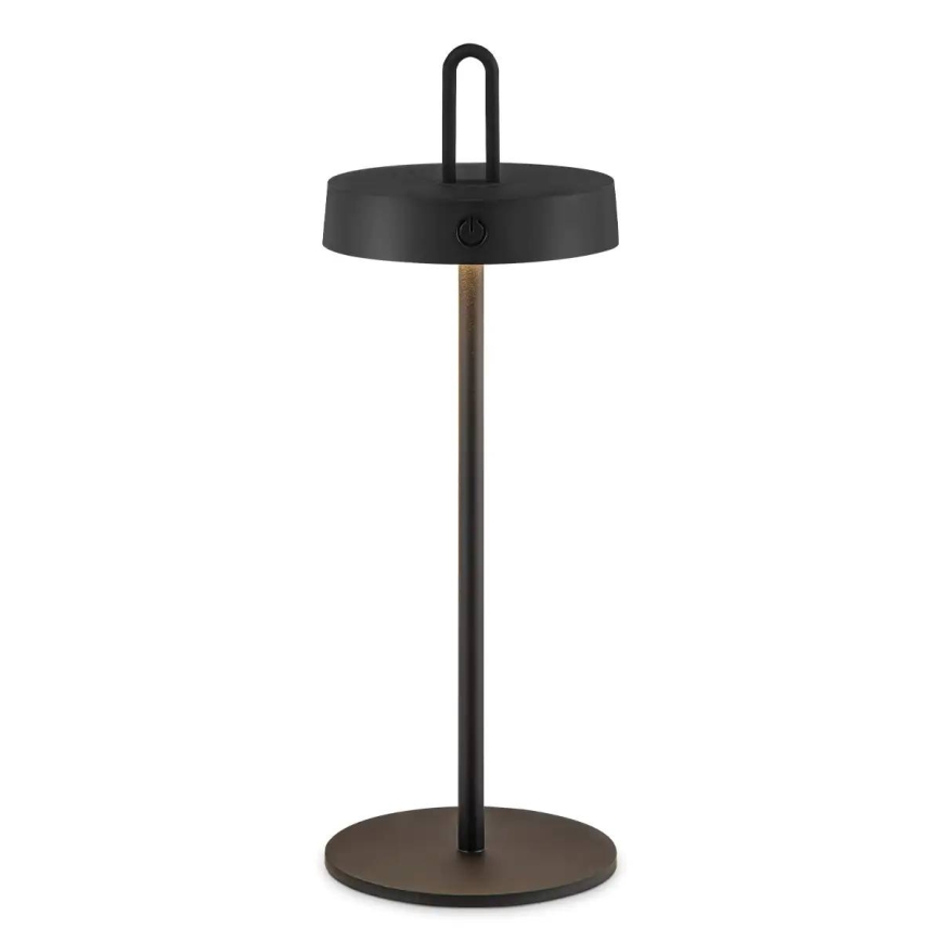 Dimmbar, uppladdningsbar, beröringsstyrd bordslampa för utomhusbruk SHINE LED/1,5W/3,7V 3000 mAh IP44 svart