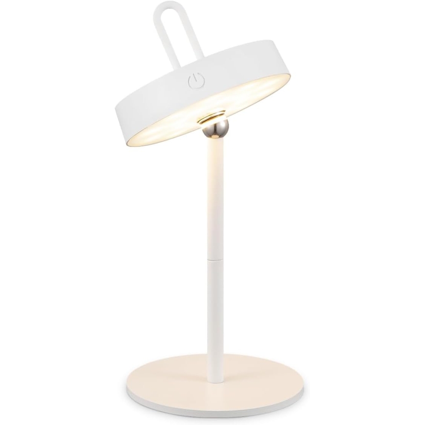 LED Dimbar uppladdningsbar touchstyrd utomhusbordslampa GENTLE LED/1,5W/3,7V 3000 mAh IP44 vit