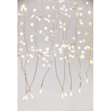 LED dimbar utomhusgardin CURTAIN 360xLED/8,4W/230V 2x2 m IP44 varmvit + fjärrkontroll