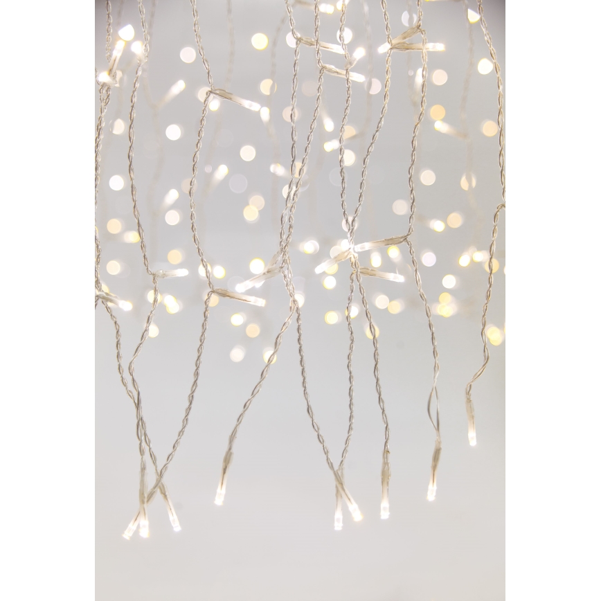 LED dimbar utomhusgardin CURTAIN 360xLED/8,4W/230V 2x2 m IP44 varmvit + fjärrkontroll