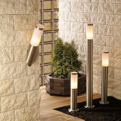 LED-dimbar utomhusvägglampa LIVIA 1xE27/6W/230V 2700–6500K Wi-Fi IP44 silver