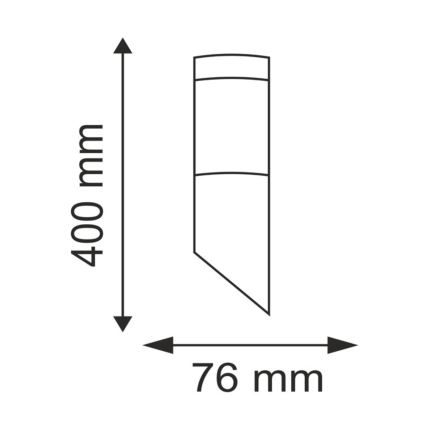 LED-dimbar utomhusvägglampa LIVIA 1xE27/6W/230V 2700–6500K Wi-Fi IP44 silver