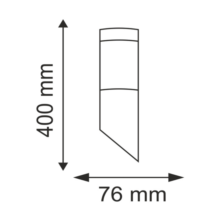 LED-dimbar utomhusvägglampa LIVIA 1xE27/6W/230V 2700–6500K Wi-Fi IP44 silver