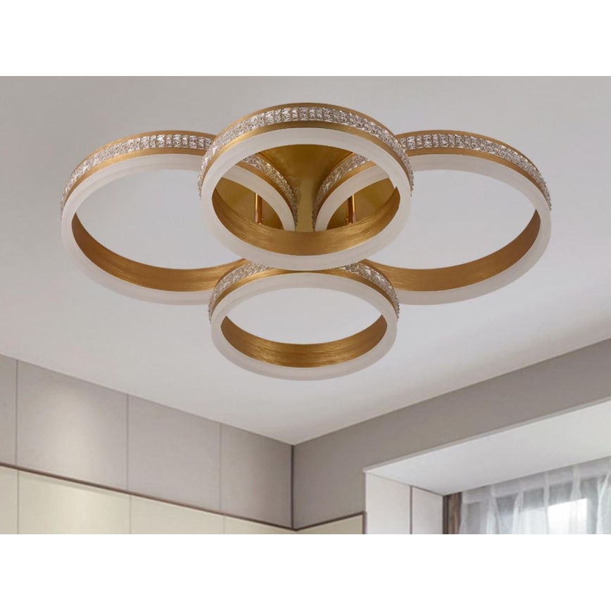 LED dimbar ytmonterad taklampa LED/150W/230V 3000-6500K + fjärrkontroll