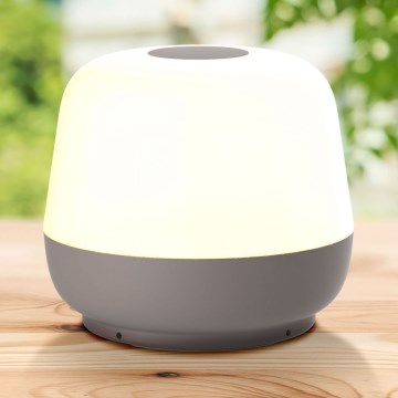 LED Dimbara Touch Utomhusbordslampa SAMBA LED/1,2W/5V USB 1200 mAh IP44 grå